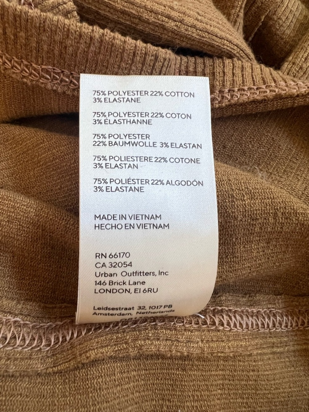 We Button-Front Ribbed Long Cardigan in Brown - Picture 4 of 10